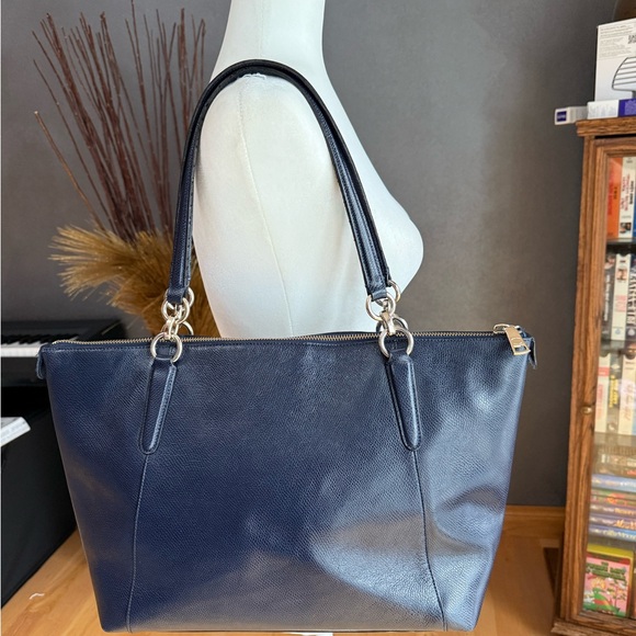 Coach Ava Navy Blue Tote Bag - Picture 2 of 15
